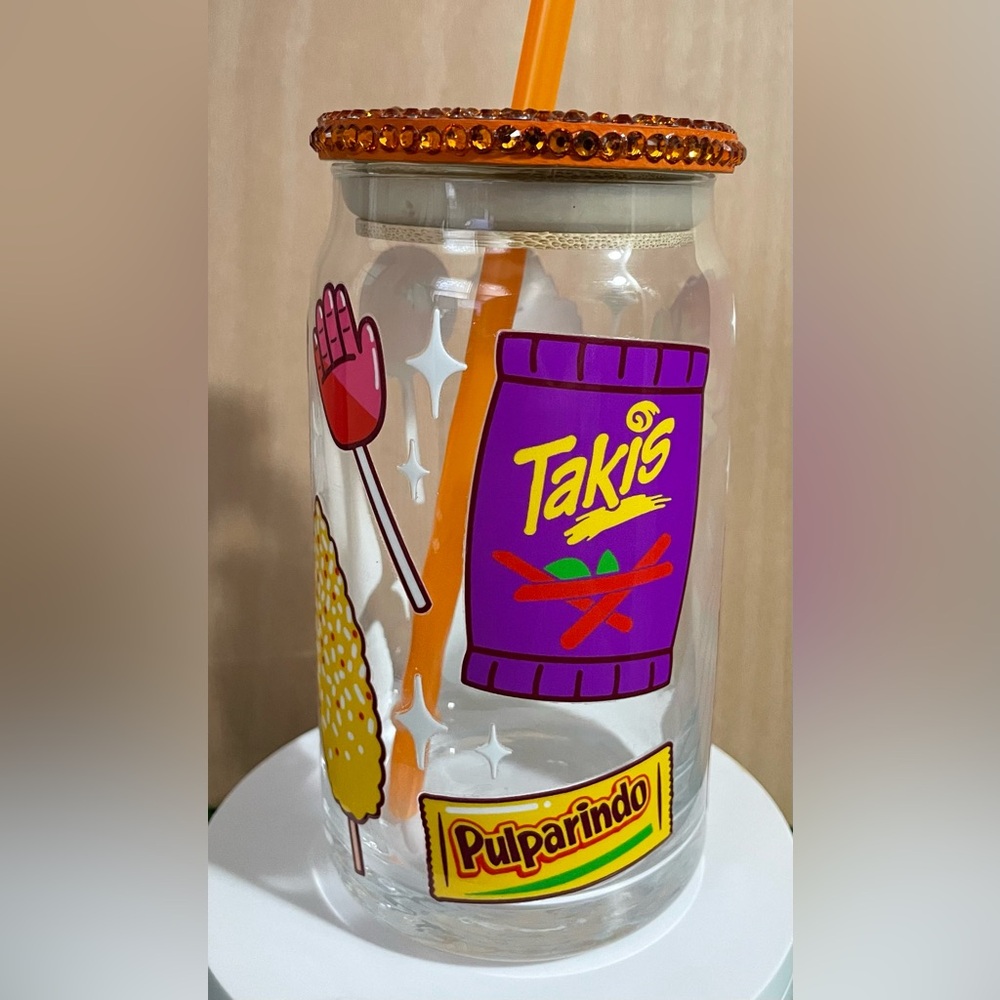 Glass can cup